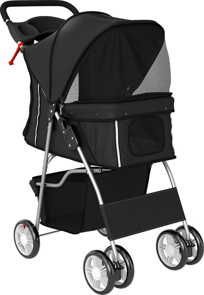 Hundewagen Faltbar Hundebuggy mit Reflektorstreif Produktbild 
