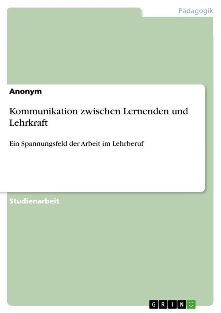 Kommunikation zwischen Lernenden und Lehrkraft