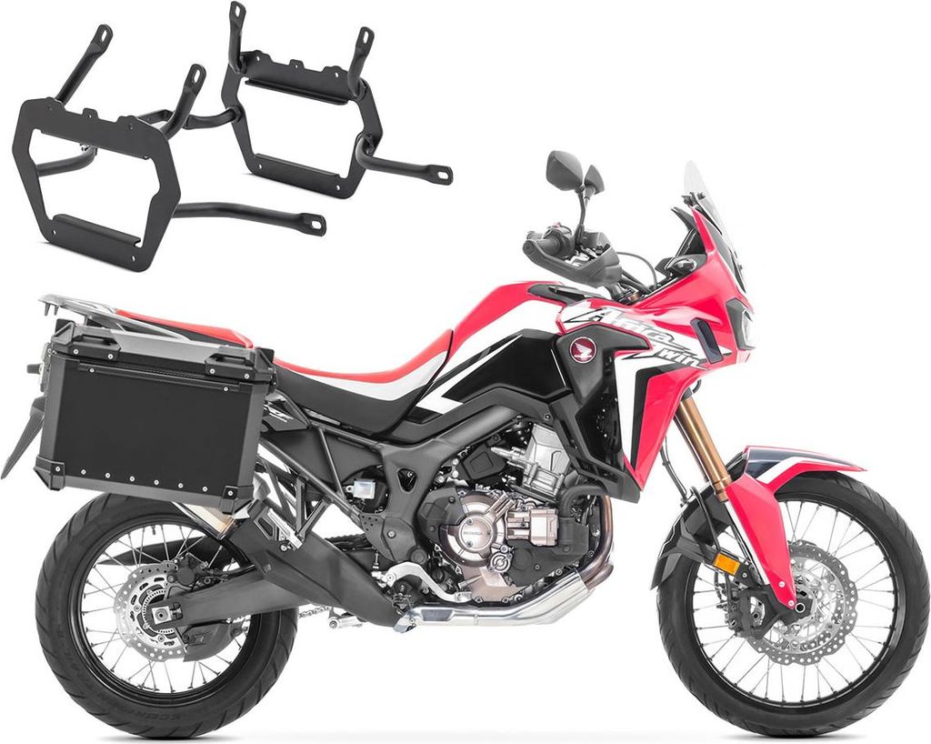 Set Alukoffer + Kofferträger passend für Honda Africa Twin CRF 1000 L