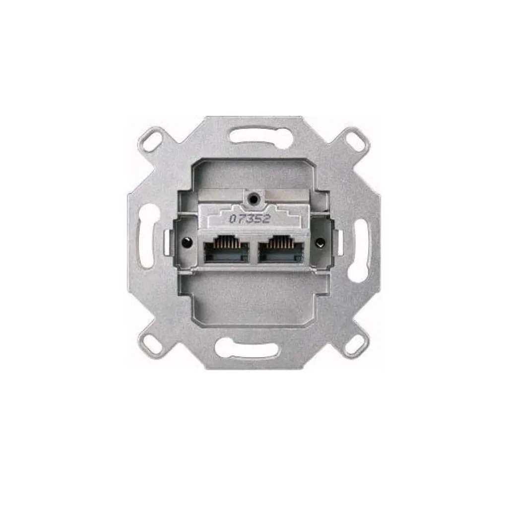 Prise RJ45 double Kat 6 Merten 465706 - Mécanisme UAE pour réseau Ethernet
