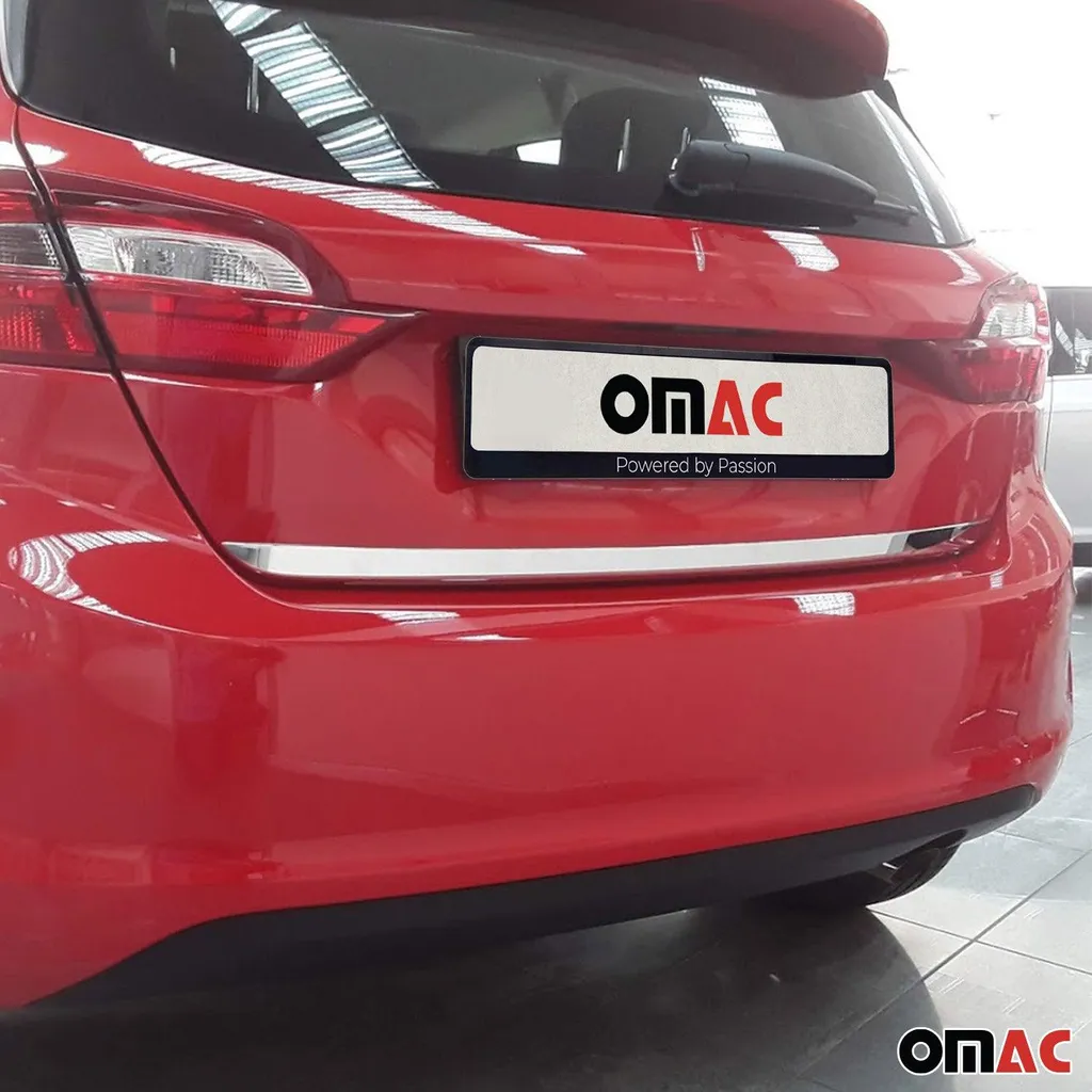 Modanatura bagagliaio posteriore per Ford Fiesta 2017-2021 Inferiore in acciaio inox cromato
