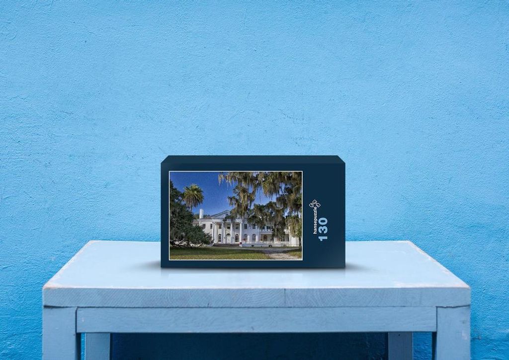 hansepuzzle 76072 - Villa Puzzle, 130 Teile, Gebäude, 28,7 x 20,0cm mit hochwertiger Aufbewahrung, Kartonbox und wiederverschließbarem Beutel