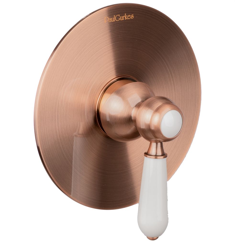 PaulGurkes Kupfer Unterputz Einhandmischer Mischbatterie Nostalgie Rote Bronze