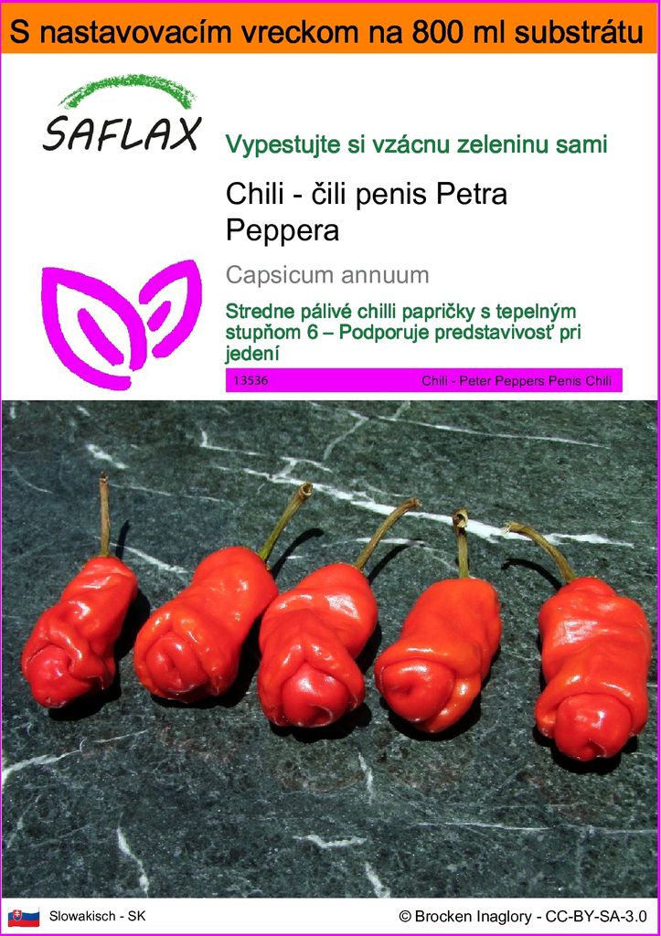 SAFLAX Garden in the bag - Chili - čili penis Petra Peppera Obrázok produktu 