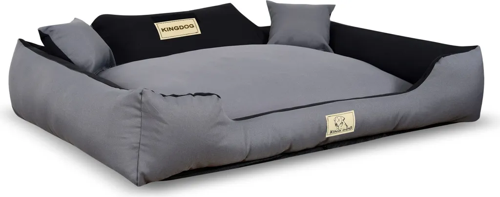Letto per cani KINGDOG MM43 115x95 cm personalizzato estraibile antiscivolo grigio scuro