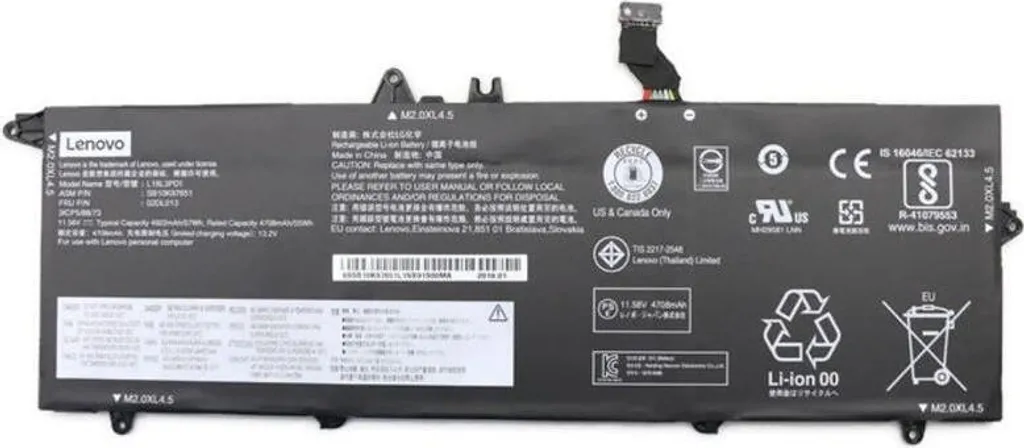 Batterie Lenovo 02DL016 Interne 3 Cellules 57Wh pour ThinkPad L14 L15
