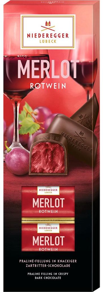Niederegger Praliné Klassiker Merlot Rotwein 100g Produktbild 