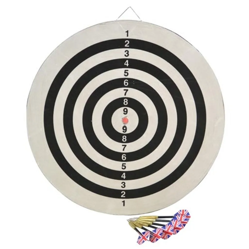 Cible fléchettes robuste Ø45cm double face contre l'ennui à la maison - 14