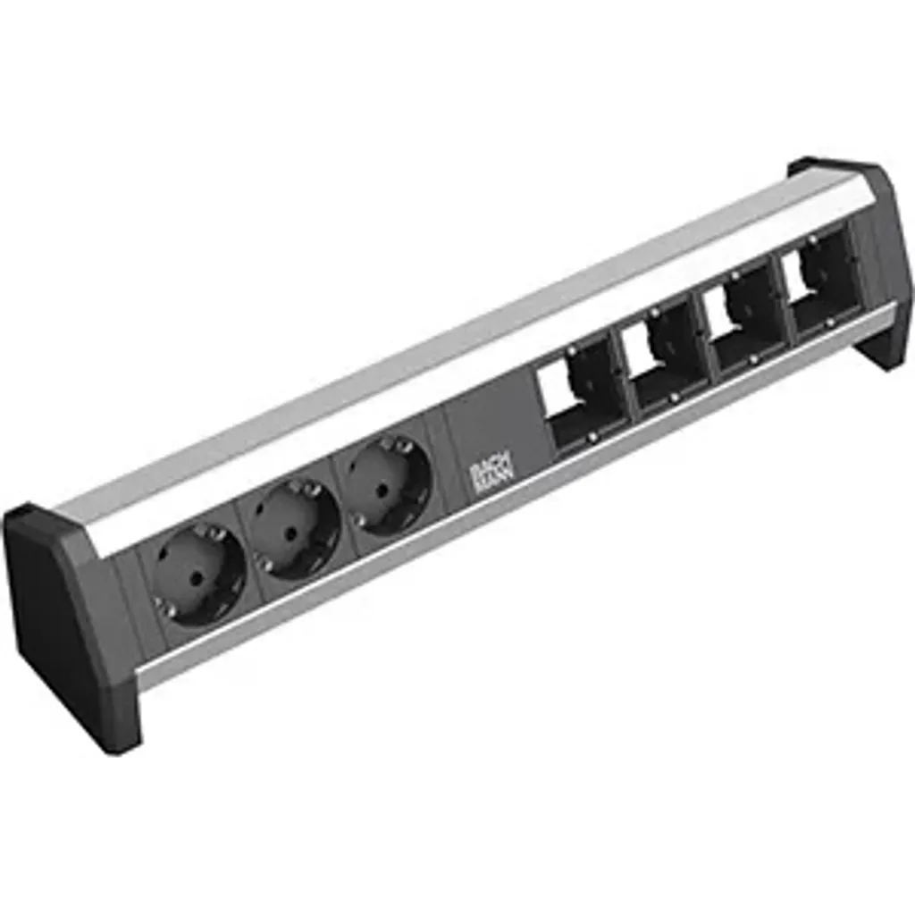 BACHMANN DESK Bloc Prises pour Bureau - Solution 3 Prises et 4 ABD