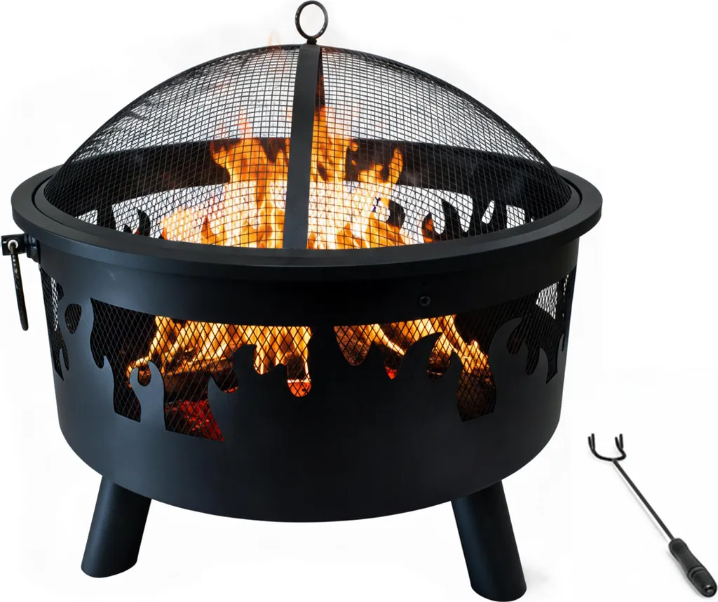 Brasero extérieur Relaxdays pour des soirées conviviales autour du feu