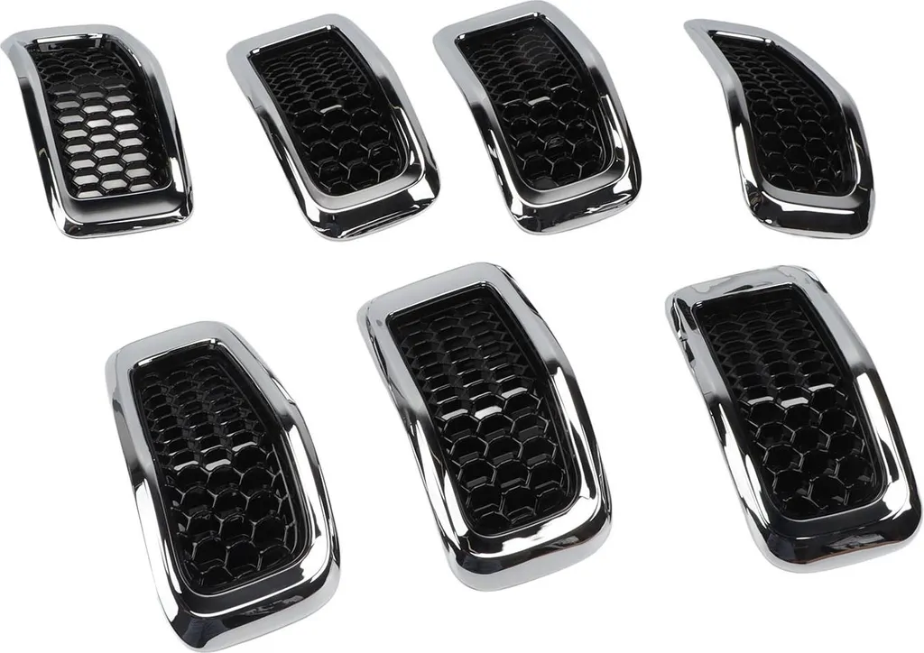 Grille de Calandre Avant 68303626AA pour Jeep Cherokee 2014-2018 (7 Pcs) - 2