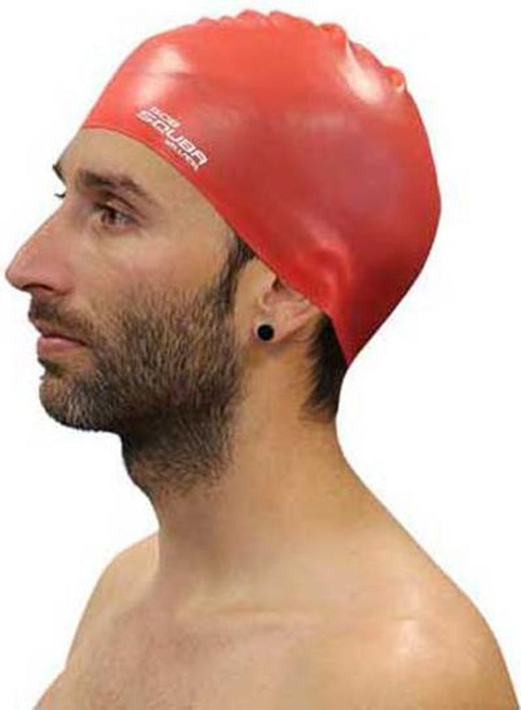 Squba Silikon-Badekappe Rojo SENIOR