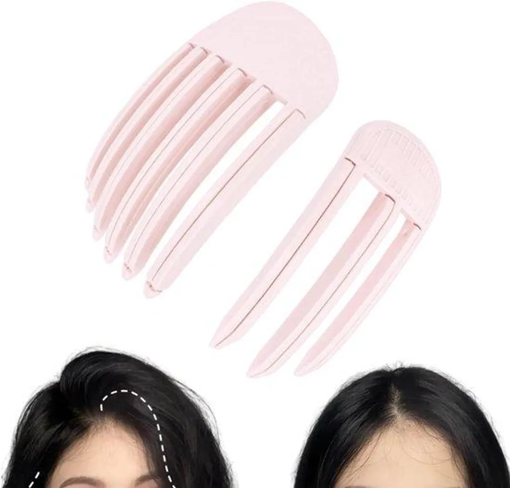 Pinces volumisantes roses pour racines, pinces à cheveux à double ressort