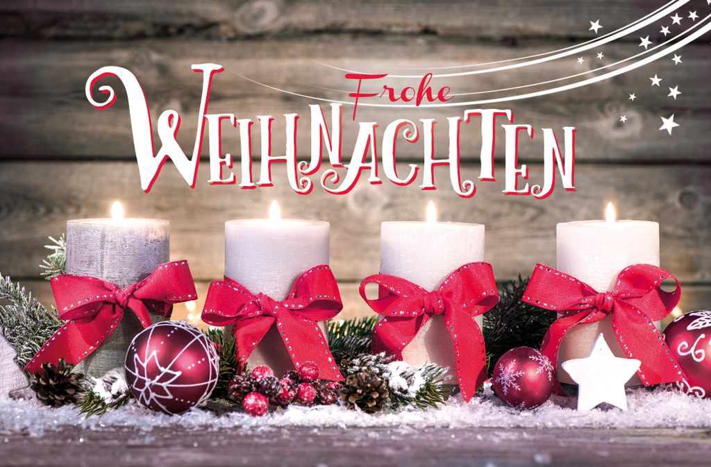 A - Weihnachten - Glückwunschkarte im Format 11,5 x 17