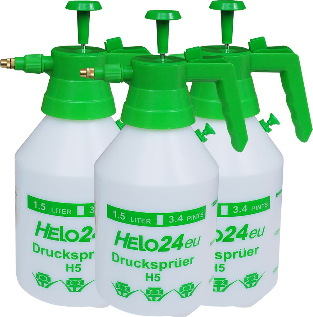 Sprühgerät Drucksprüher Pumpsprüher Gartenspritze Pflanzensprüher 1,5 L (3er Set Modell H5)