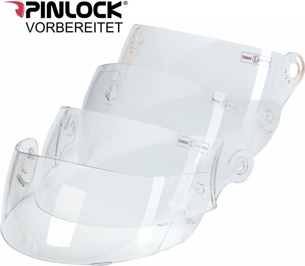Germot Visor GM 330 Clear Antigraffio con Pinlock Pins Immagine del prodotto 