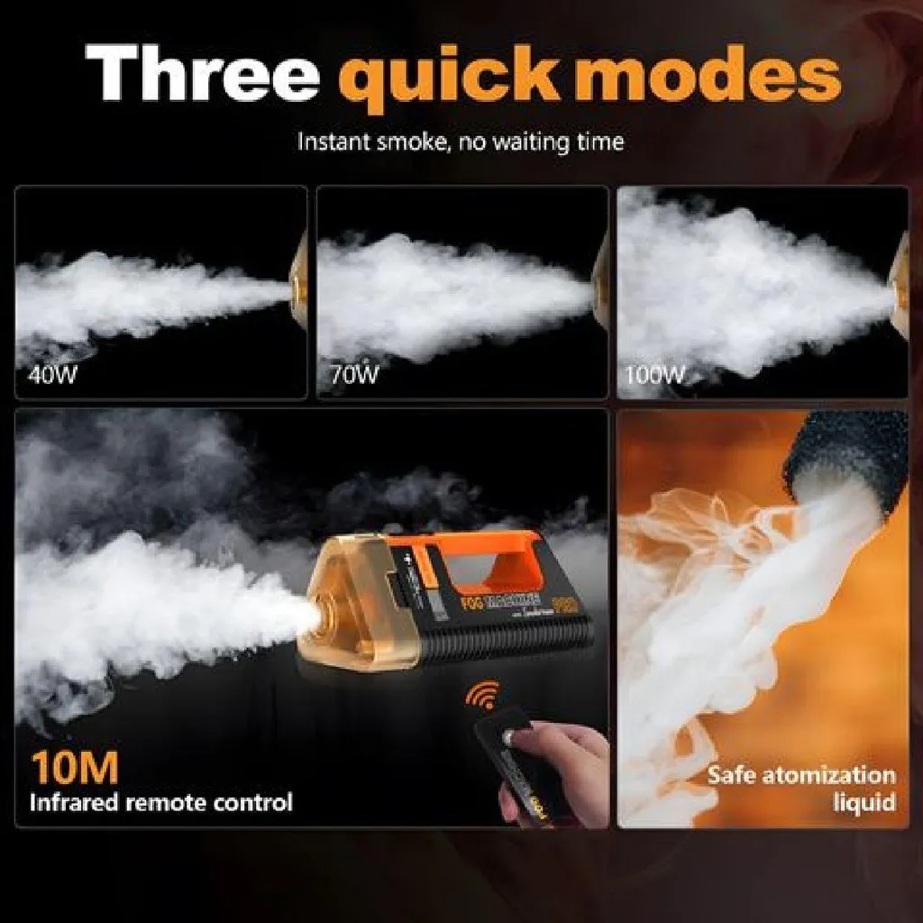 Machine à Fumée de Poche Smoke Master Pro Lensgo avec Télécommande