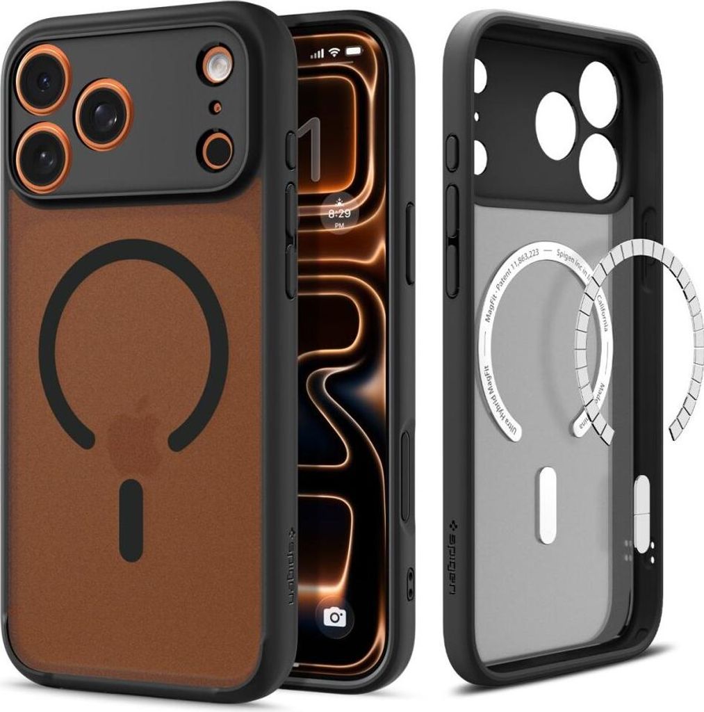 Spigen Ultra Hybrid Cover Per IPhone 13 Mini – Trasparente Opaco Con Paraurti Nero - 2