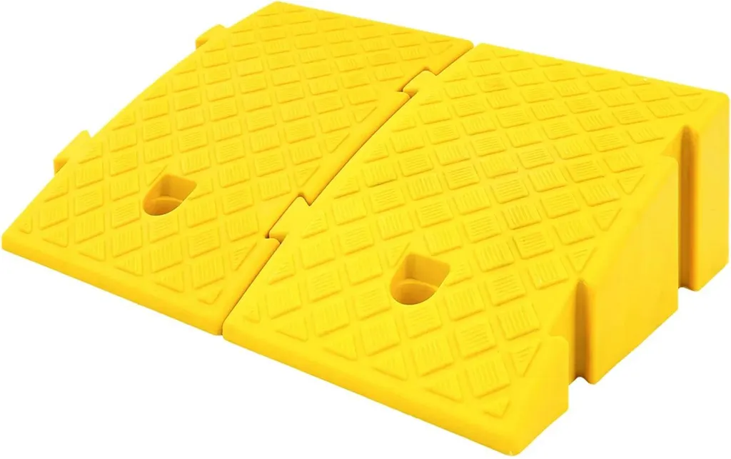 Rampe di Accesso Industriali 1.5t | Set 2 Pezzi Plastica Gialla