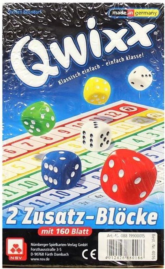 Prídavné bloky Qwixx (2 kusy) Obrázok produktu 