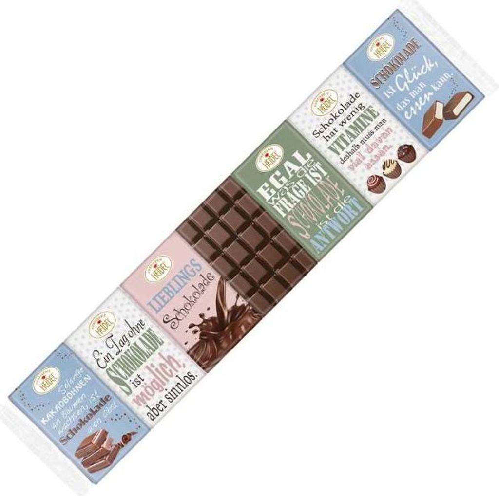 Heidel Schokoladensprüche 7er Produktbild 