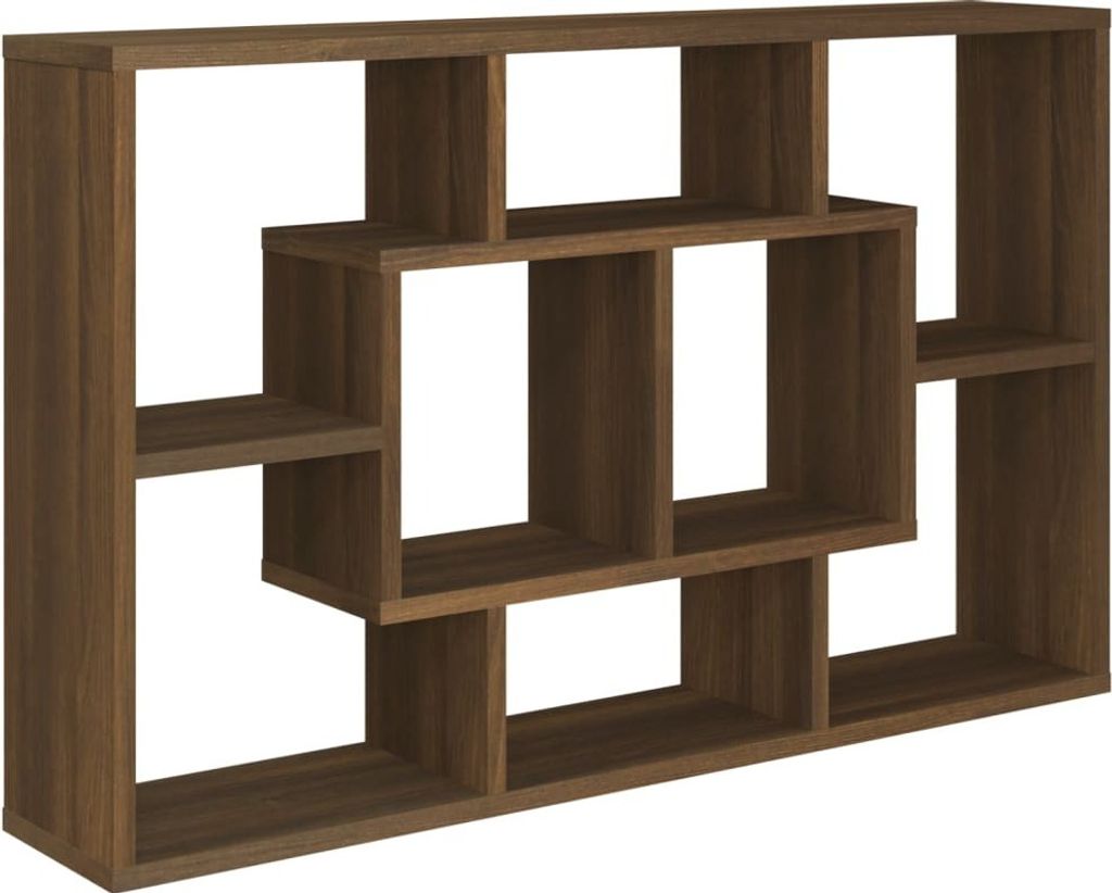 vidaXL Półka ścienna brązowy dąb 85x16x52,5 cm materiał Zdjęcie produktu 