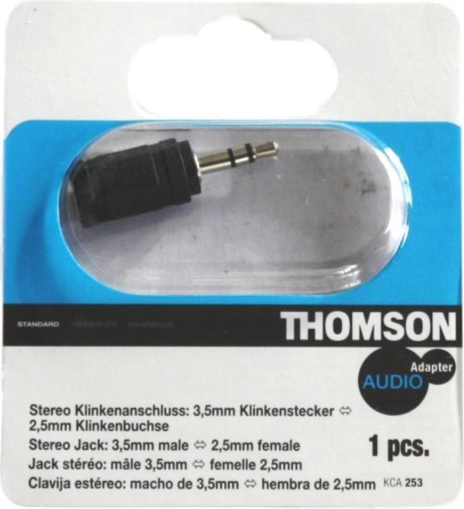 Adapter Klinke Stereo 2,5mm Buchse auf 3,5mm Stecker Produktbild 