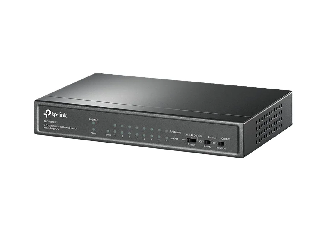 Switch Ethernet 9 Ports TP-Link TL-SF1009P avec 8 Ports PoE+ 65W