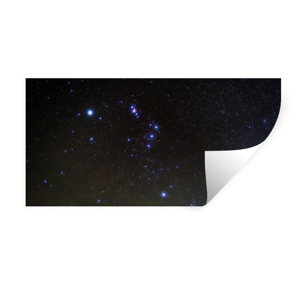 MuchoWow Wandtattoo Wandsticker Wandaufkleber Planeten am Himmel 160x80 cm Selbstklebend und Repositionierbar - Sticker - Dekorfolie