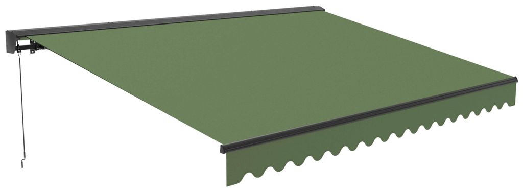 Markise 2,50 x 2 m mit Halbkasten kaktusgrün - Oviala Brehat