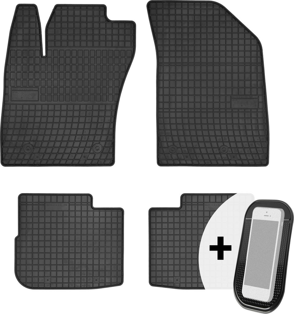 Gummimatten Auto Fußmatten Automatten Passgenau 4-teilig Set - passend für Fiat Tipo Schrägheck ab 2016