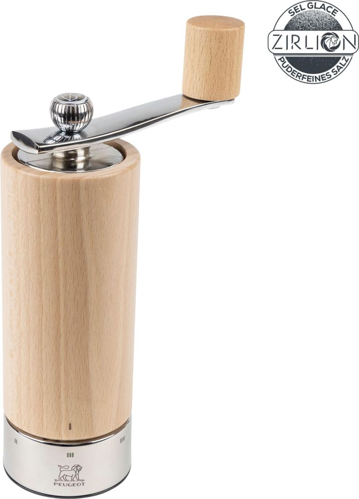 PEUGEOT Salzmühle ISEN 18cm Buchenholz Natur uSelect Zirkonia-Mahlwerk Gewürze