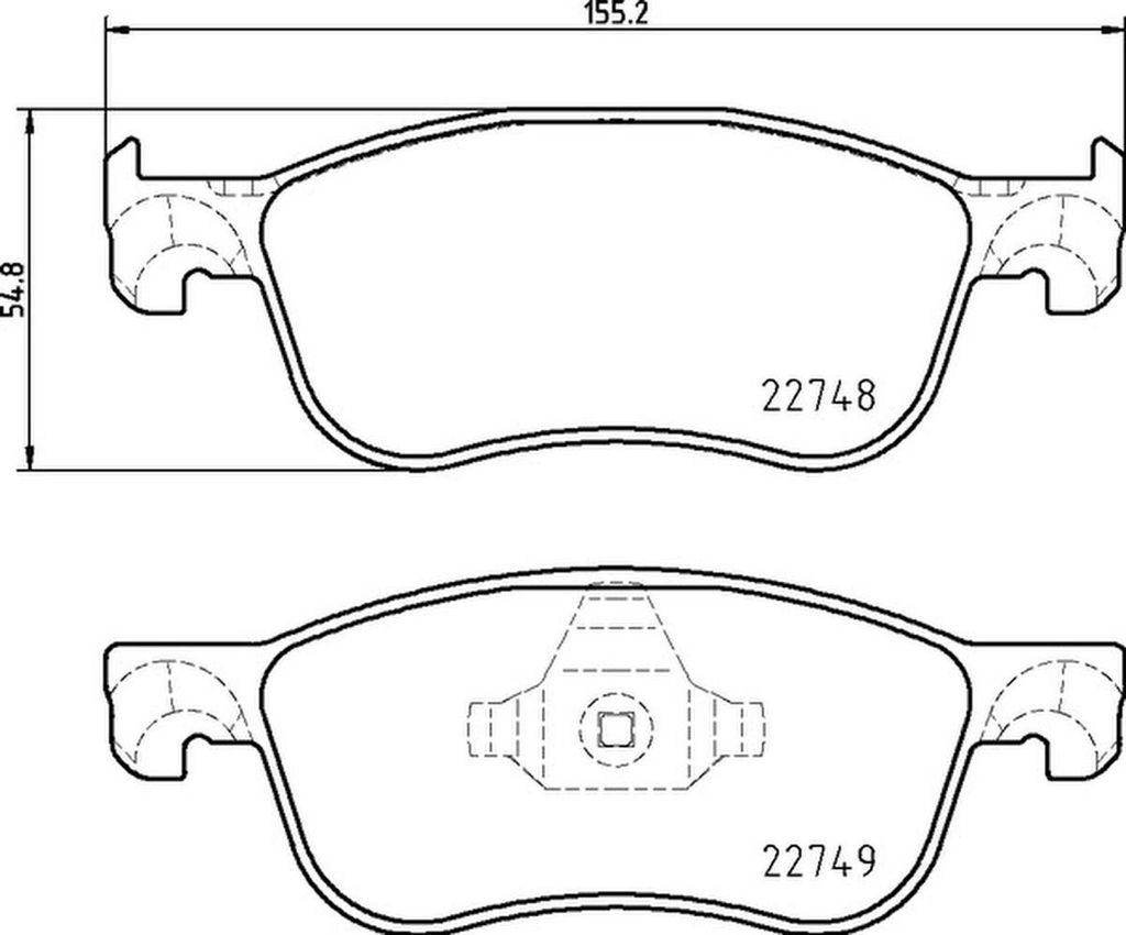 HELLA Bremsbeläge Satz Vorne Bremsklötze für FORD Fiesta Mk7 Schrägheck 8DB 355 037-741