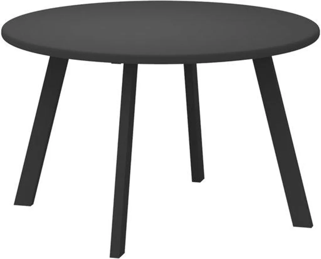 Table de Terrasse Ronde Noire - Mobilier de Balcon Métal Tout Temps