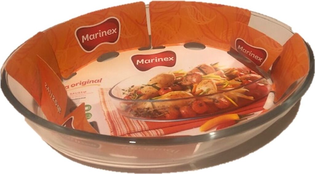 Glas Auflaufform rund 2,4 Liter Bräter Schüssel