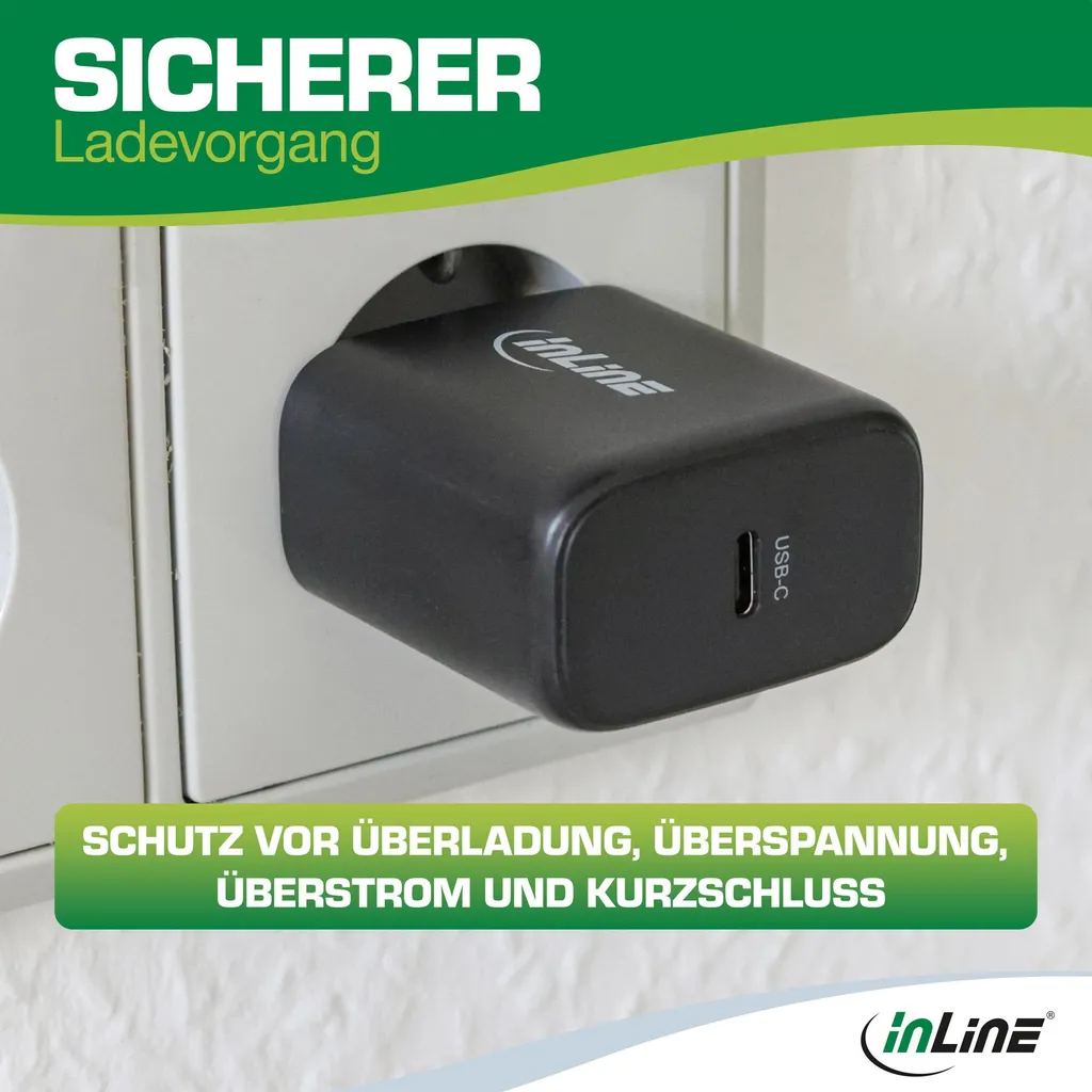 InLine 65W GaN USB-C PD 31506D - Alimentatore compatto ultra-veloce - 6