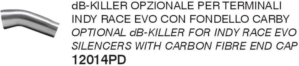 Db-Killer pour Échappement Arrow Indy Race EVO Spécial Embout en Carbone