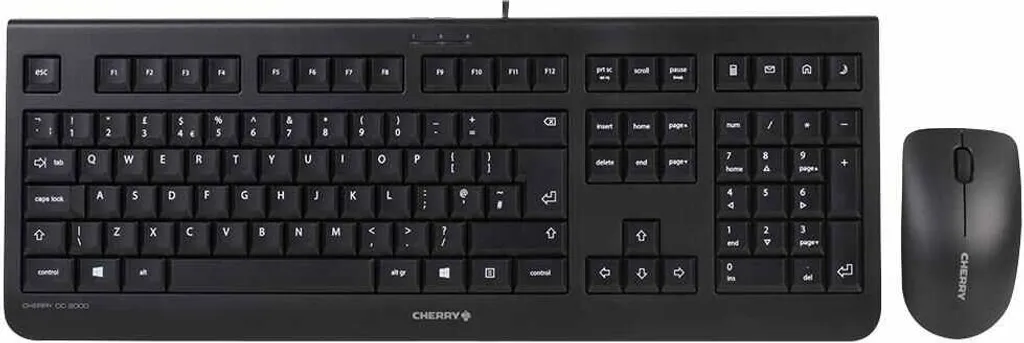 CHERRY DC 2000 Ensemble Clavier et Souris Filaire USB Noir AZERTY