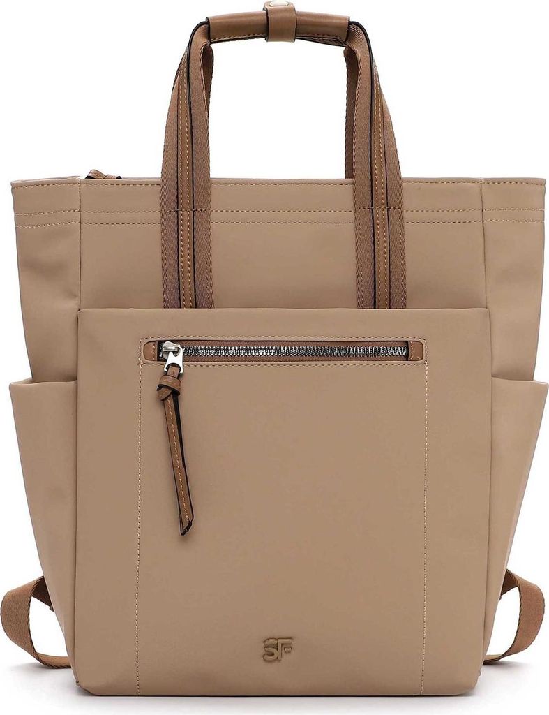 SURI FREY Freizeitrucksack Rucksack mit Laptopfach Destiney SC City Backpack Taupe