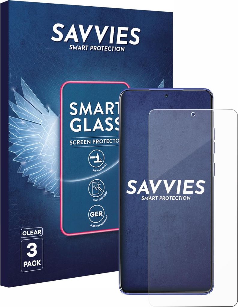 3x Savvies Schutzglas Folie für Motorola Moto G Stylus 5G (2025) 9H Panzer Schutzfolie Glas Displayschutz klar transparent