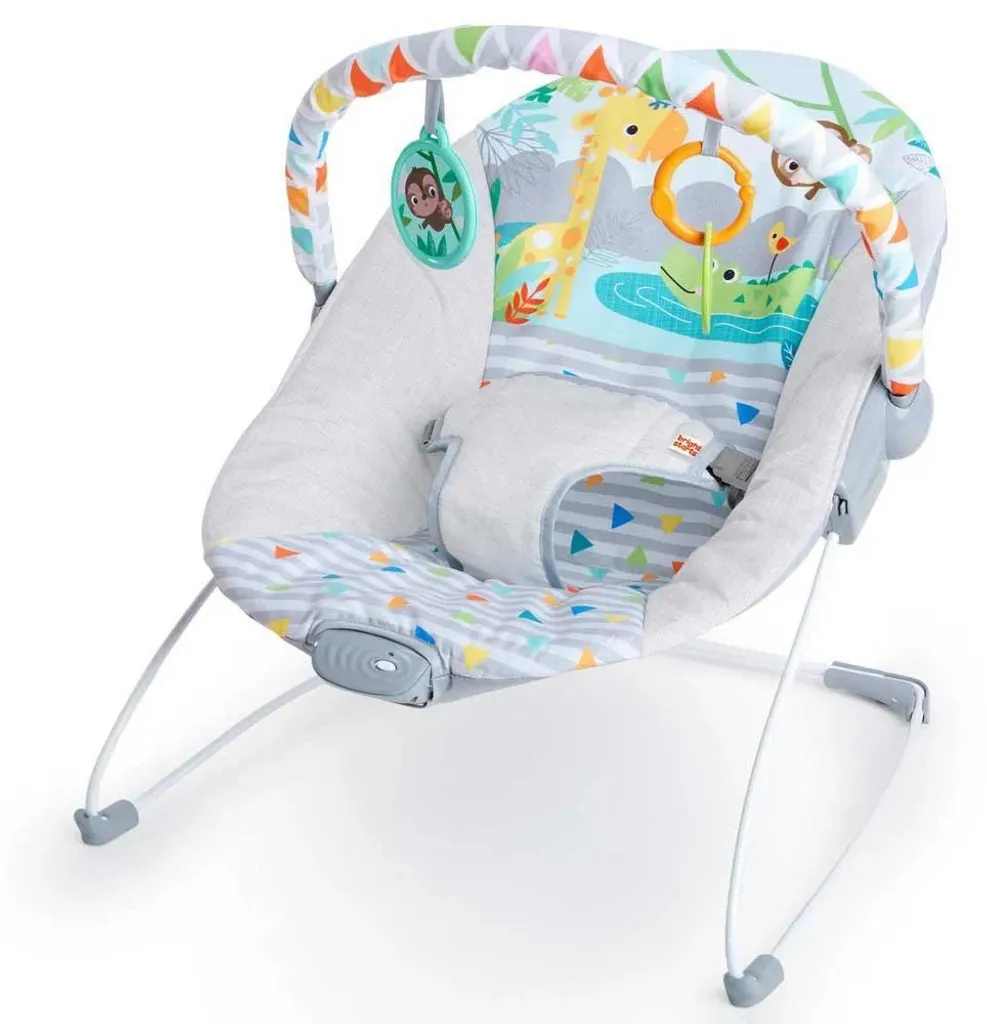 Transat Bébé Éveil Safari Fun Bright Starts Vibrant avec Jouets Safari