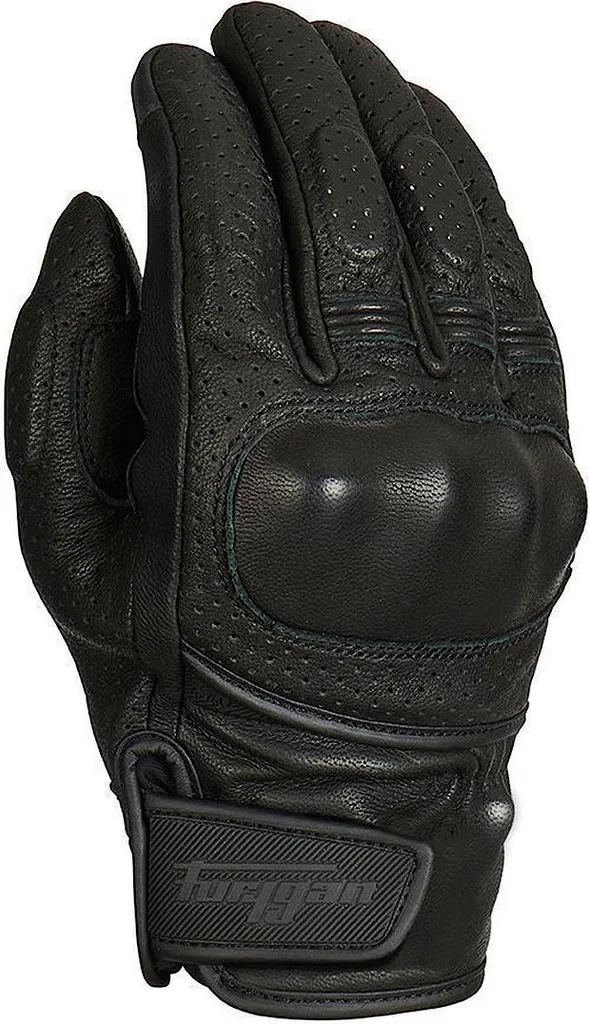 Gants de moto été Furygan LR Jet D3O Vented Noir - Cuir aéré Taille M