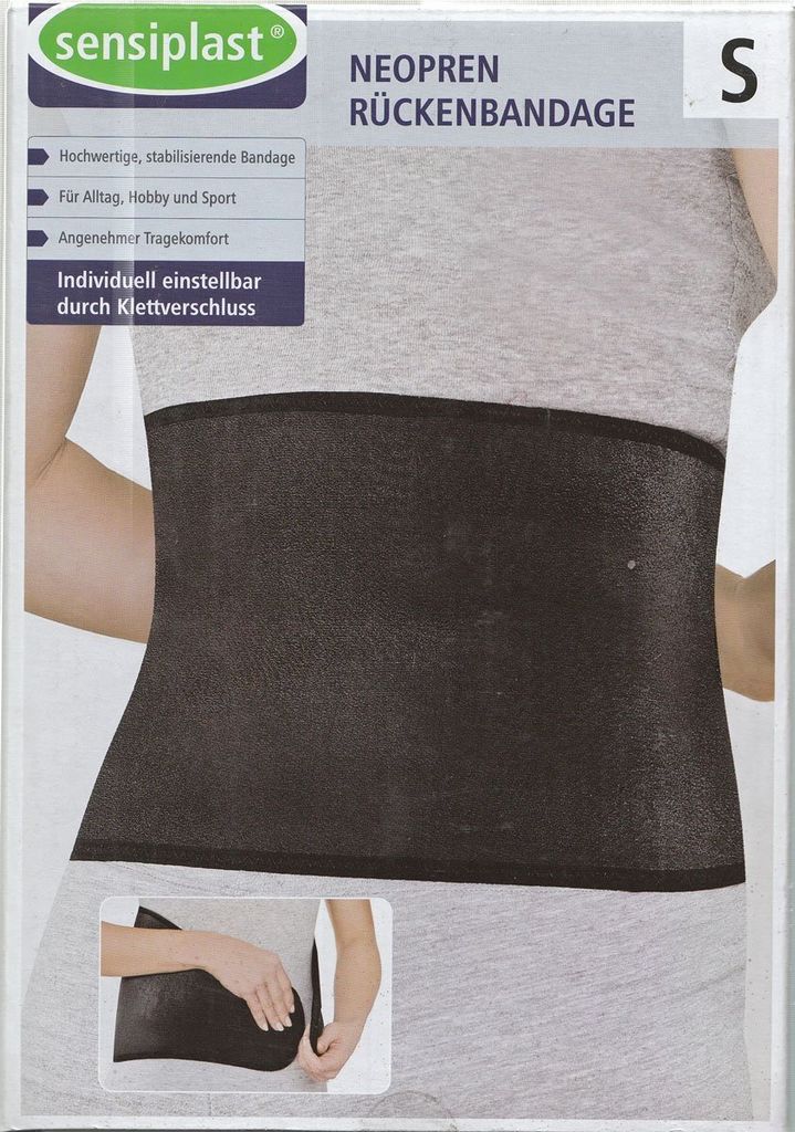 Sensiplast Neopren Rückenbandage 70 - 90cm Größe S Für Produktbild 