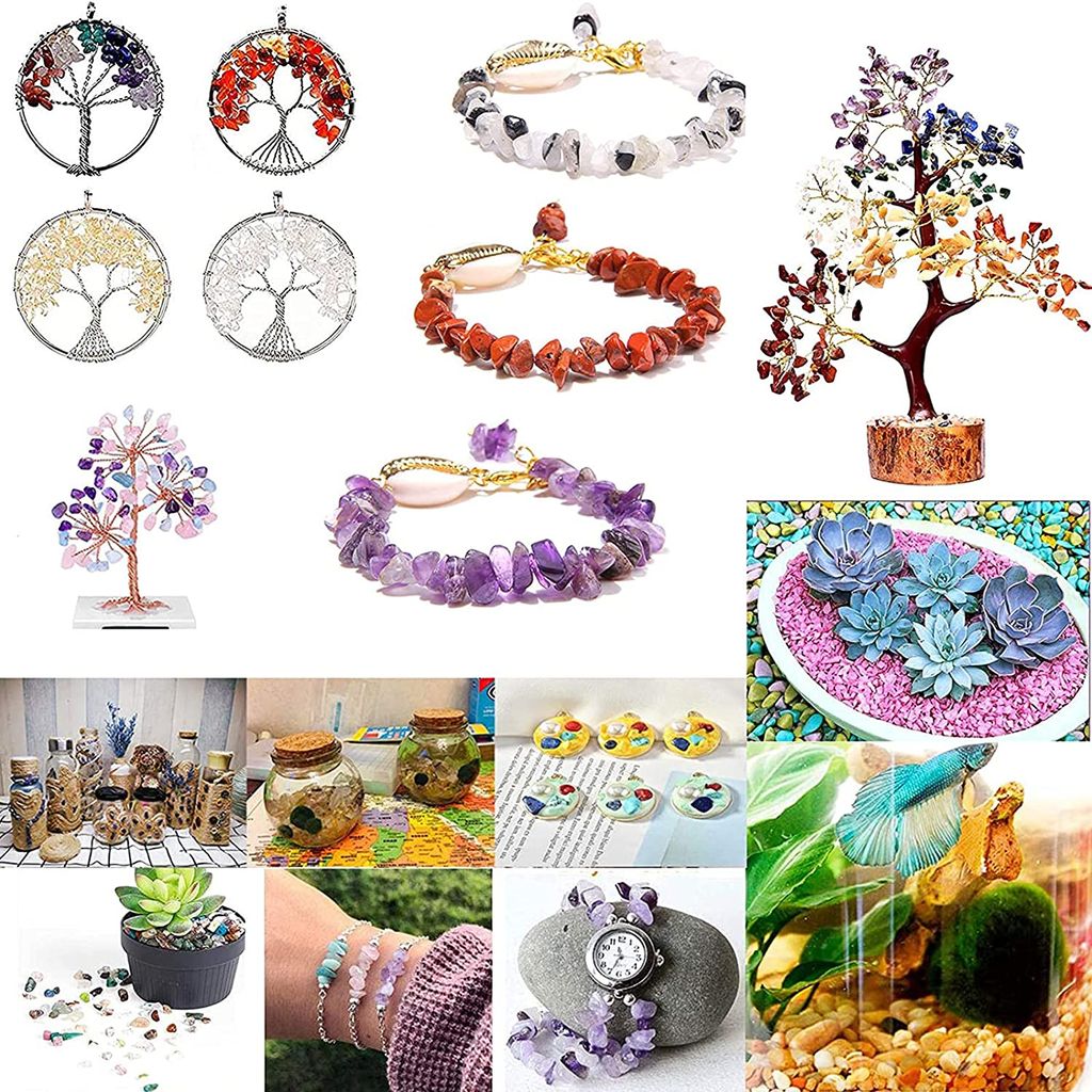 15 Farben gemstone beads kit halbedelsteine perlen mit loch Produktbild 6
