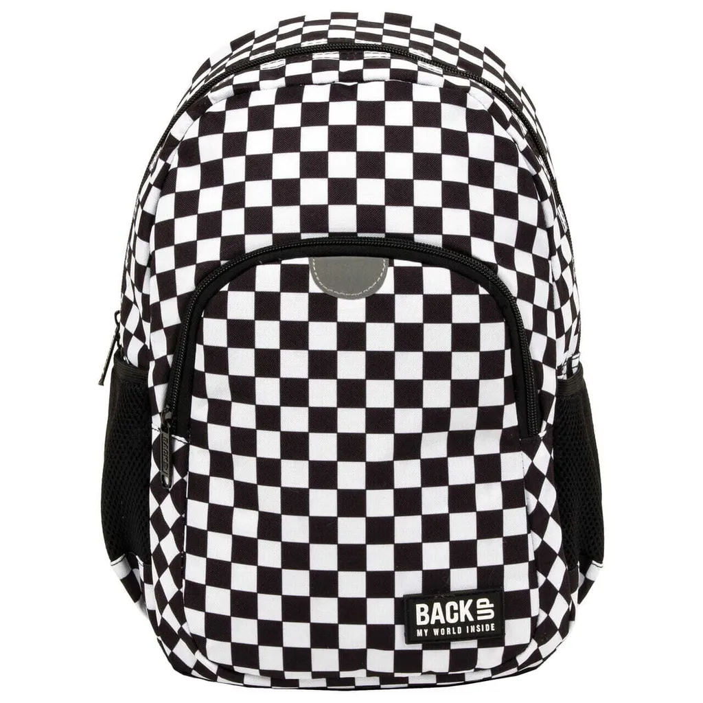 Sac à dos scolaire BackUp à carreaux pour enfant de maternelle