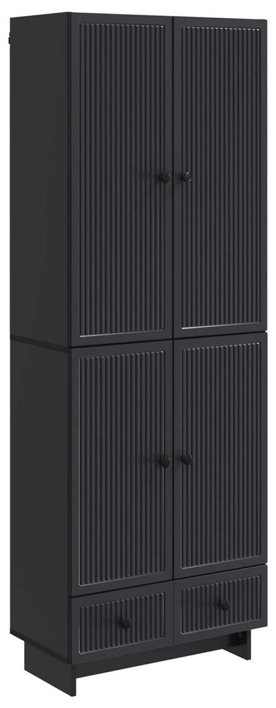 Zestaw szafek vidaXL, 2 szt., czarny, 66 x 34,5 x 95 cm, Zdjęcie produktu 