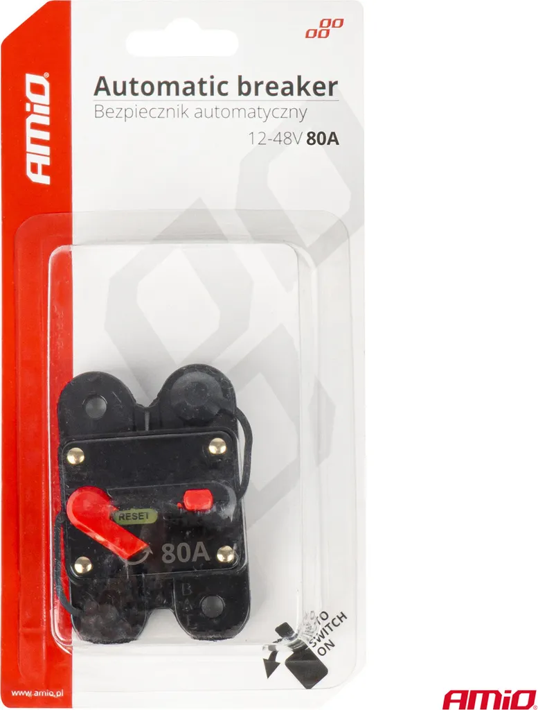 Interruttore Magnetotermico 80A per Audio Auto 12V-48V Professionale - 5