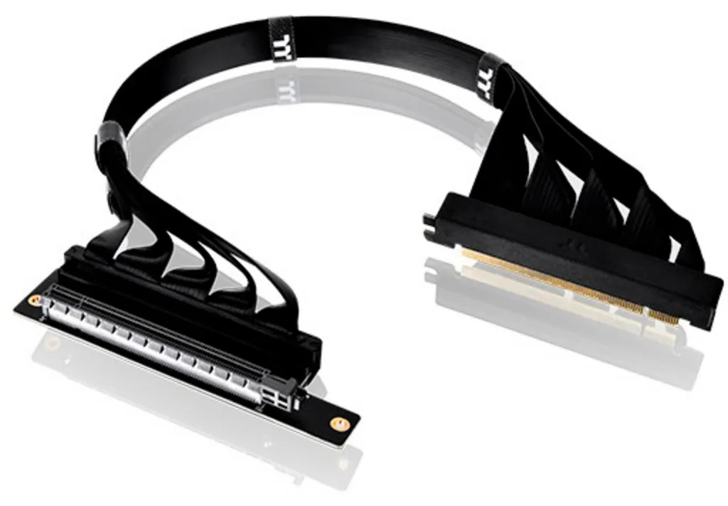 Câble Management GPU 12+4 Pin Argent 400mm pour Boîtier PC Gaming Fixe