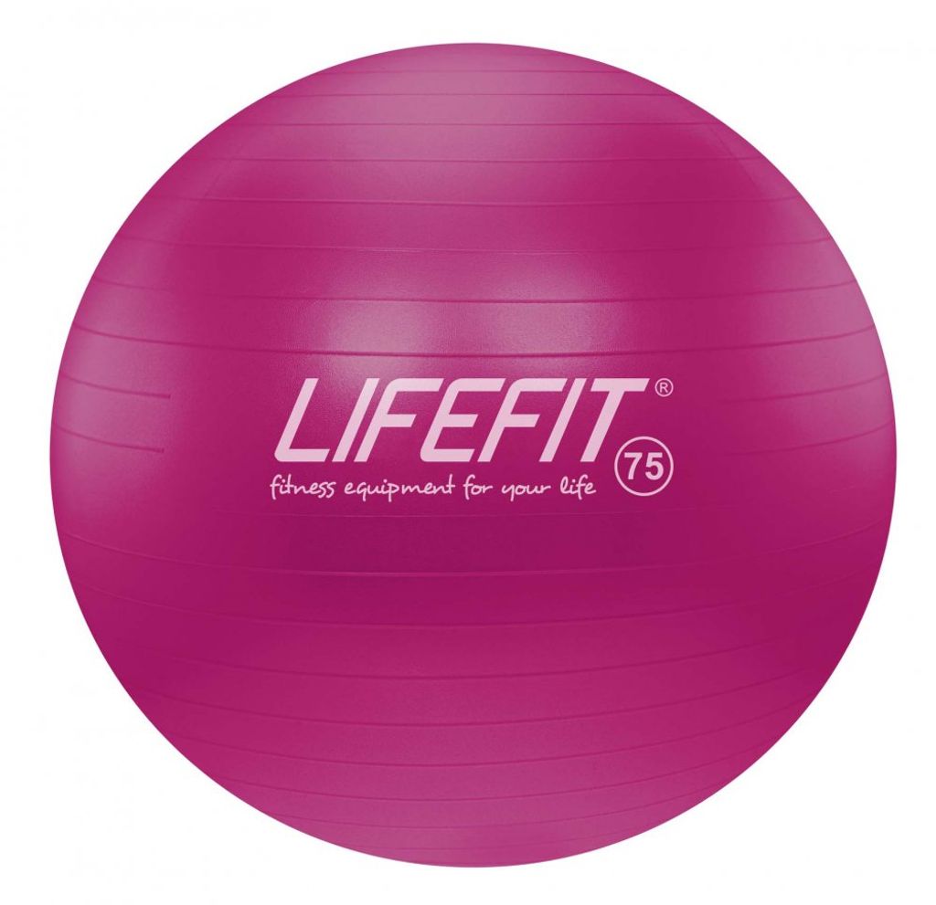 Gymnastiekbal LIFEFIT® anti-lek, 75 cm, bordeauxrood Productafbeelding 