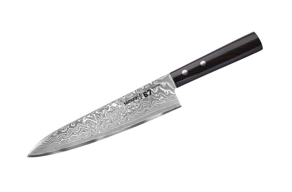 SAMURA Coltello da cuoco Damasco 67 208 mm/8,2". Durezza 61 Immagine del prodotto 